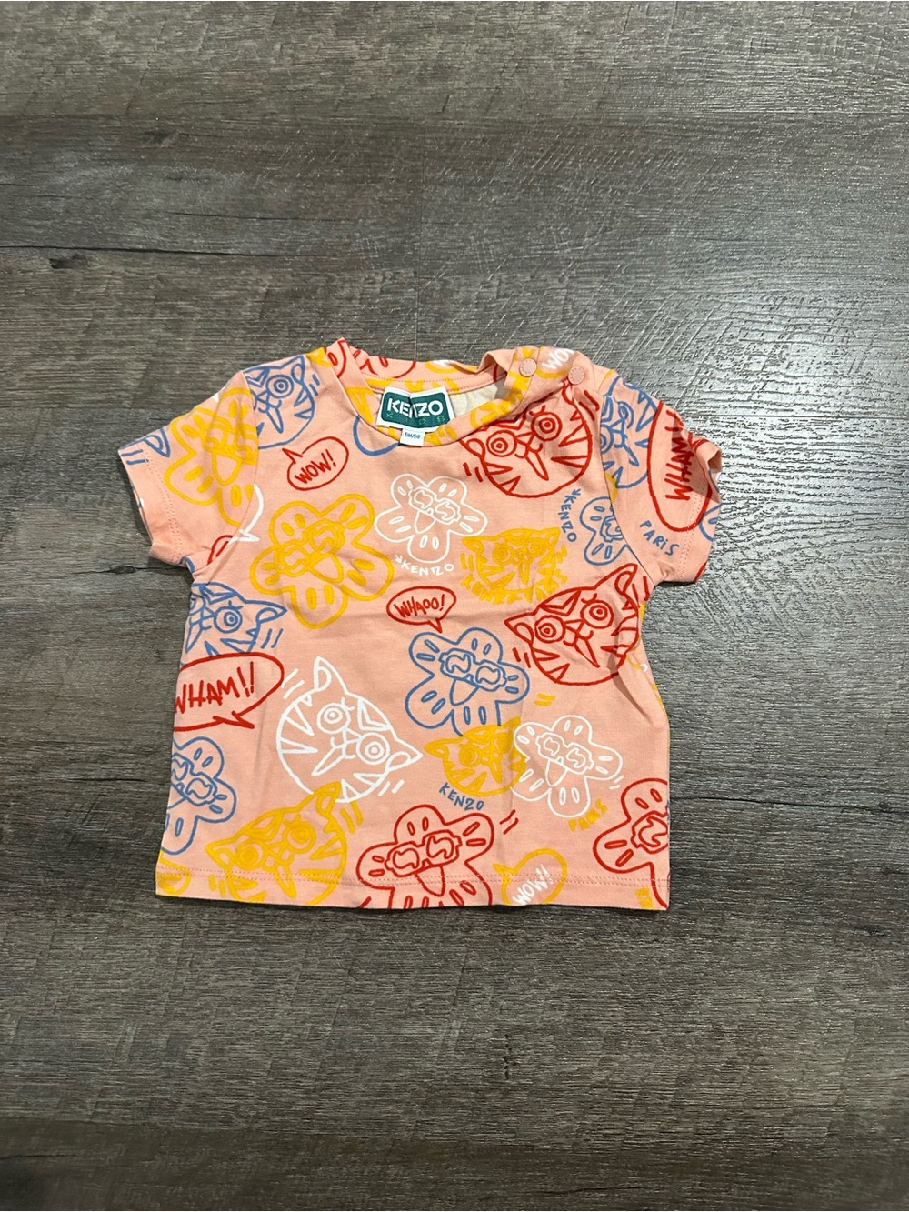 KENZO Pink Graphic Short-Sleeve Tee